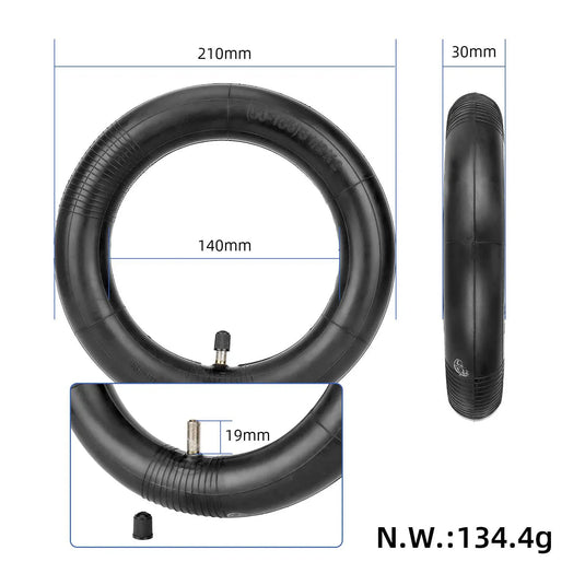 8.5 Inch 8 1/2x2 Thickened Inner Tubes (2-Pack) with Valve Extender & Repair Tools for Xiaomi M365, Pro, 1S & 3 | ULIP
