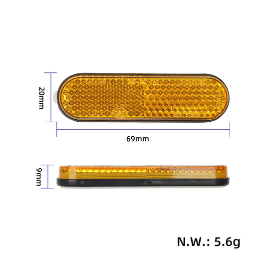 Night Warning Reflective Reflector Patches for Kukirin G3, M4 Max & Kamikaza K1 | ULIP