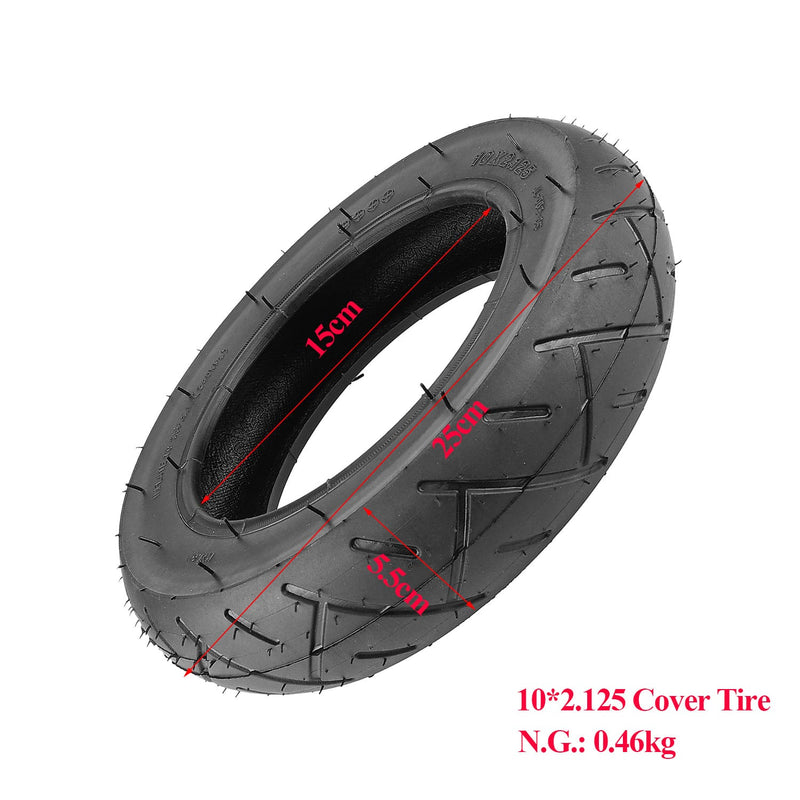 Chargez l'image dans la visionneuse de la galerie, 10 Inch 10x2.125 Outer Tire and Inner Tube Set with Straight Valve for Electric Scooters &amp; Self-Balancing Scooters | ULIP
