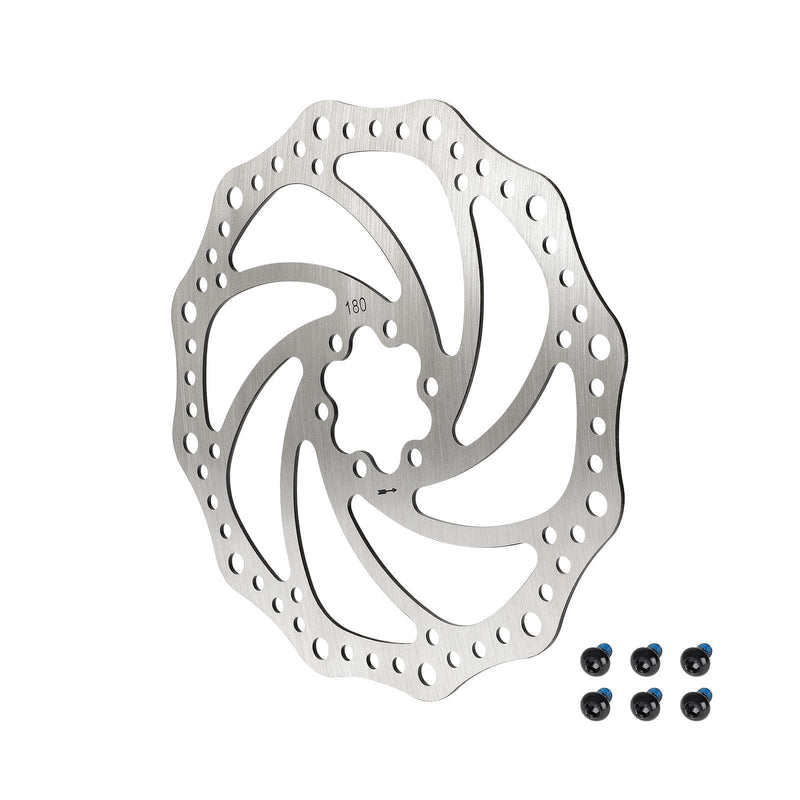 갤러리 뷰어에 이미지 로드, 180mm 6-Bolt Stainless Steel Disc Brake Rotor with Bolts for Bicycles and Electric Scooters | ULIP
