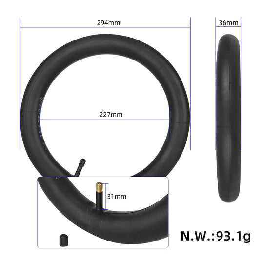 12 Inch 12x1.75 / 12x2.125 Thickened Inner Tube with AV Valve for Children's Bicycle & Stroller | ULIP