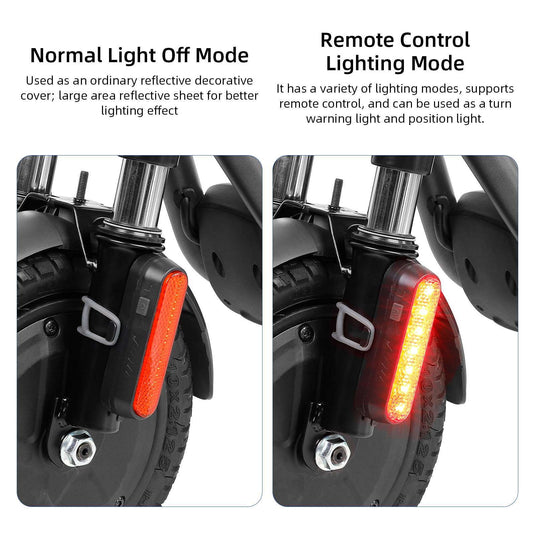 4-Pack Wireless Rechargeable Turn Signal Light Set with Remote for Xiaomi Ninebot Kukirin Dualtron | ULIP