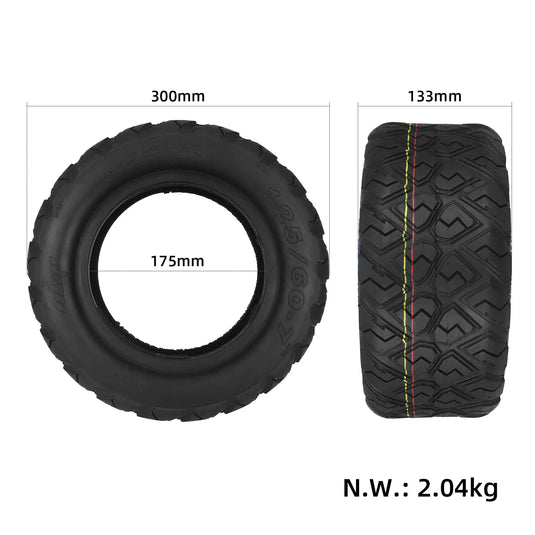 125/60-7 (13 Inch) Diamond Pattern Off-Road Tubeless Tire for Dualtron X / X2 / X LIMITED | ULIP