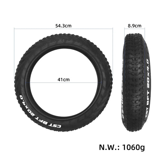 20x4.0 Fat Tire 20 Inch Off-Road Tyre for Electric Bike and Mountain Snow Bicycle | ULIP