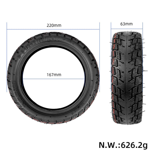 ulip (1PCS) 50/75-6.1Tubeless Tire with Valve with Built-in Live Glue Repairable for Xiaomi M365 Pro Pro2 1S MI3 and 8.5 inch Scooter Self Repairing 8 1/2*2off-road Tire
