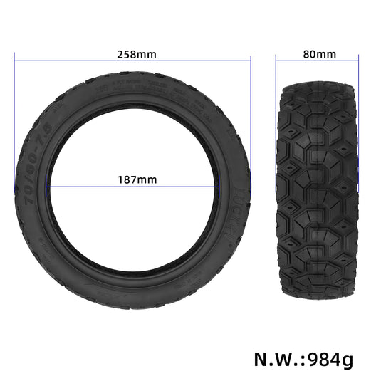 11 Inch 70/60-7.5 Self-Healing Tubeless Tire with Jelly Gel Puncture-Proof for Electric Scooters | ULIP