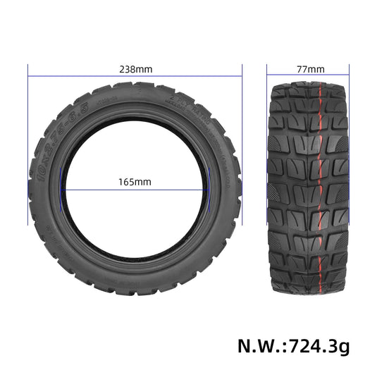 10 Inch 10x2.75-6.5 Off-Road Outer Tire Heavy Duty All-Terrain Tyre for Speedway 5 & DUALTRON 3 | ULIP