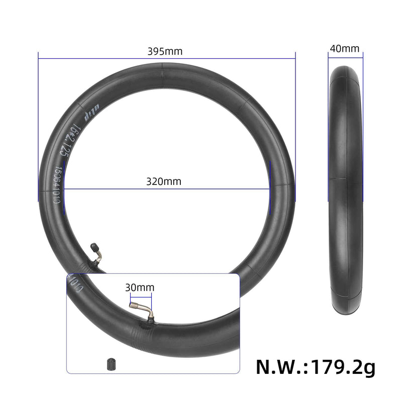 Chargez l'image dans la visionneuse de la galerie, 16x2.125 Inner Tube 16 Inch with 45 Degree Bent Valve for Electric Scooter, E-Bike and Wheelchair | ULIP
