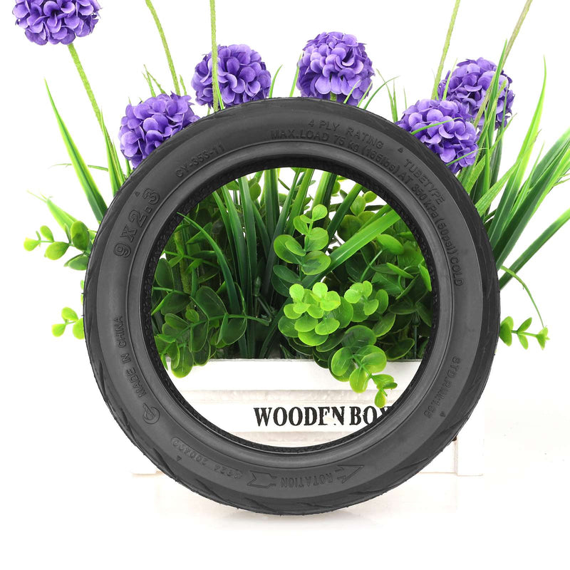 갤러리 뷰어에 이미지 로드, 9x2.3 Inner and Outer Tire Set 9 Inch with Straight Valve for NIU KQI 1 | ULIP
