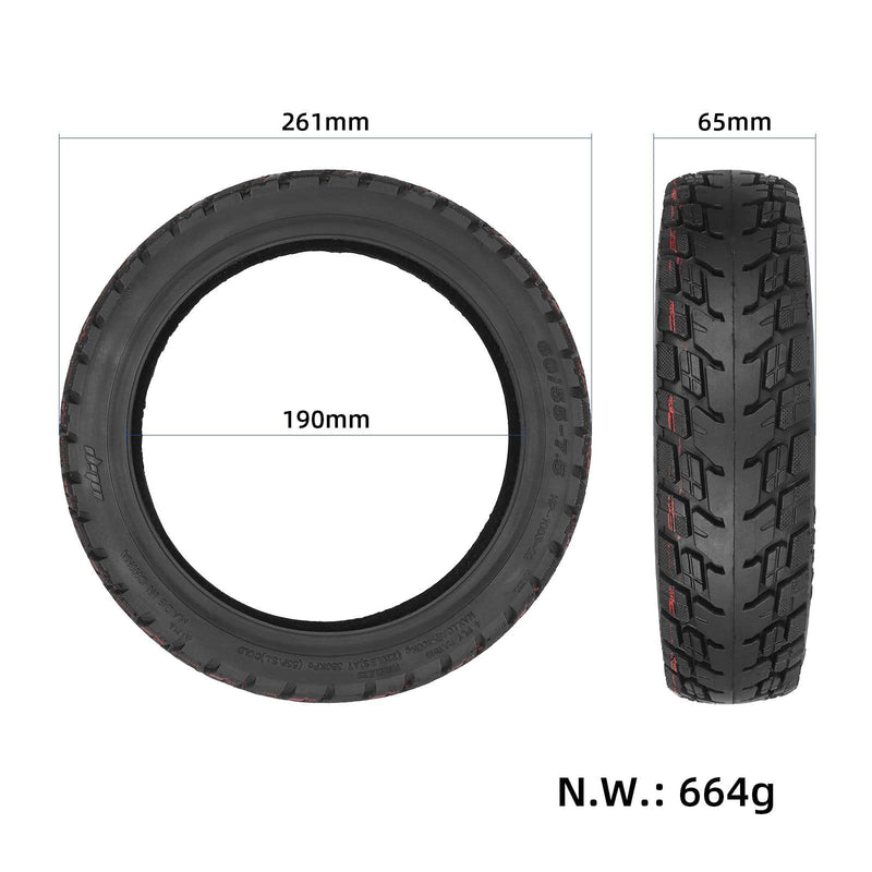 Cargue la imagen en el visor de la galería, 60/55-7.5 Tubeless Tire 10 Inch Explosion-Proof Vacuum Tyre for Segway Ninebot S90L | ULIP
