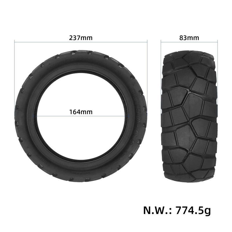 Laden Sie das Bild in Galerie -Viewer, 10 Inch 80/50-6.5 Off-Road Tubeless Tire All-Terrain Vacuum Tyre for Electric Scooters | ULIP
