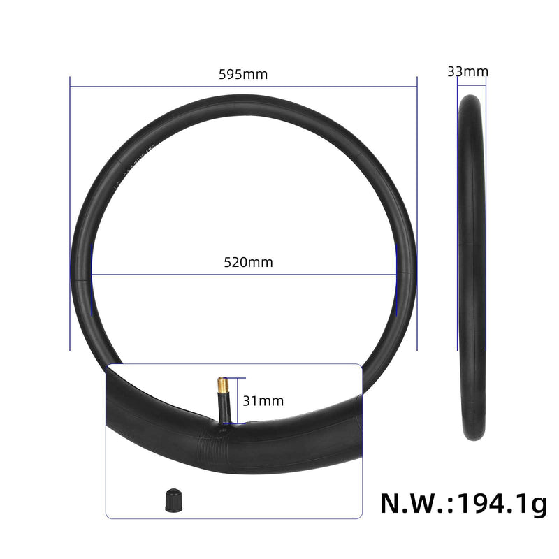 Laden Sie das Bild in Galerie -Viewer, 24x1.75/2.125 Inner Tube 24 Inch with Schrader Valve (AV) for Bicycles | ULIP
