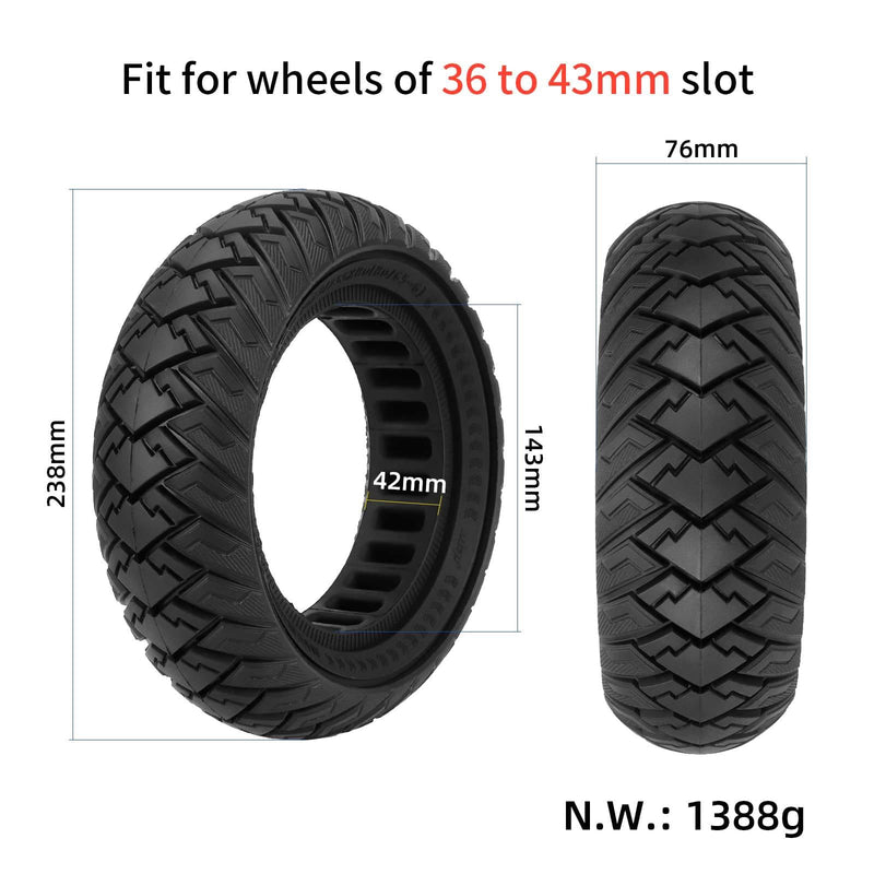 Cargue la imagen en el visor de la galería, 10x3 (255x80) Solid Tire 10 Inch Honeycomb Tyre for Kugoo M4 Pro and Zero 10X | ULIP
