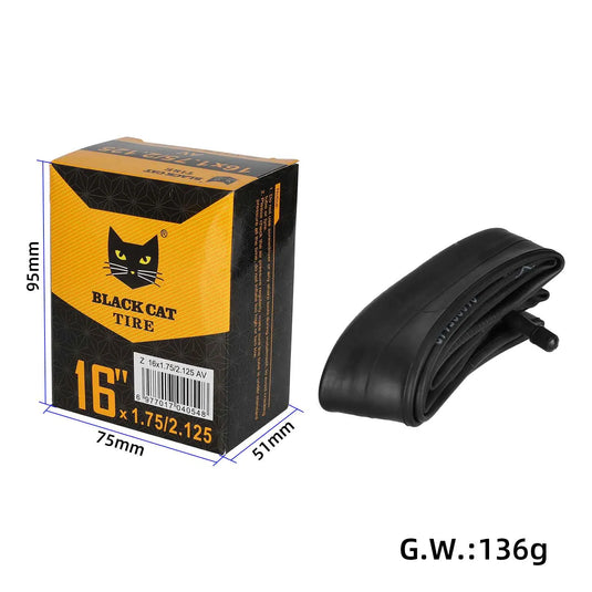 16 Inch 16x1.75 / 16x2.125 Inner Tube with AV Valve for Mountain Bike & Children's Bicycle | ULIP