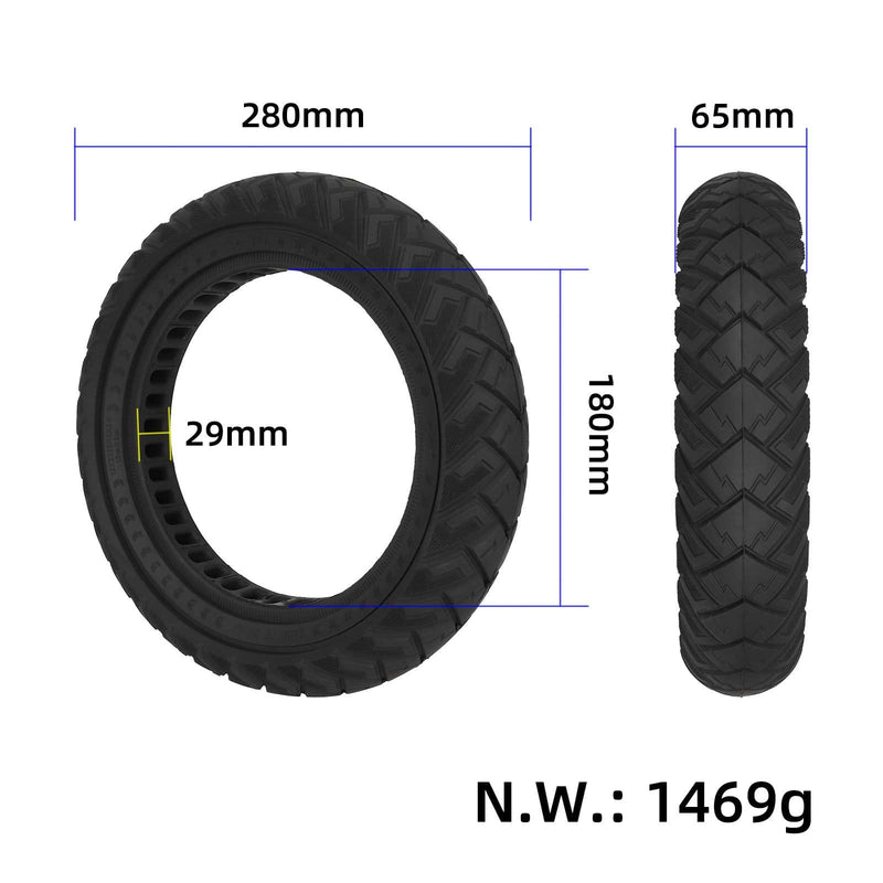 Cargue la imagen en el visor de la galería, 12 Inch 12x2.125 Off-Road Wing Pattern Solid Tire (Slot 28mm) for Electric Scooters | ULIP
