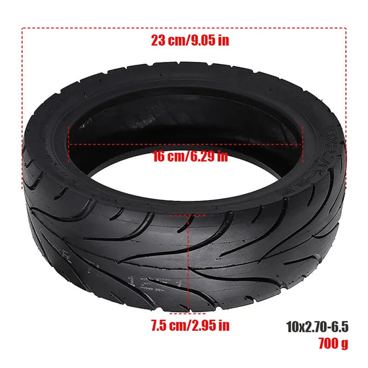 10x2.70-6.5 (10 Inch) Wide Tubeless Tire Replacement for Segway Ninebot Max G30 / G2 | ULIP