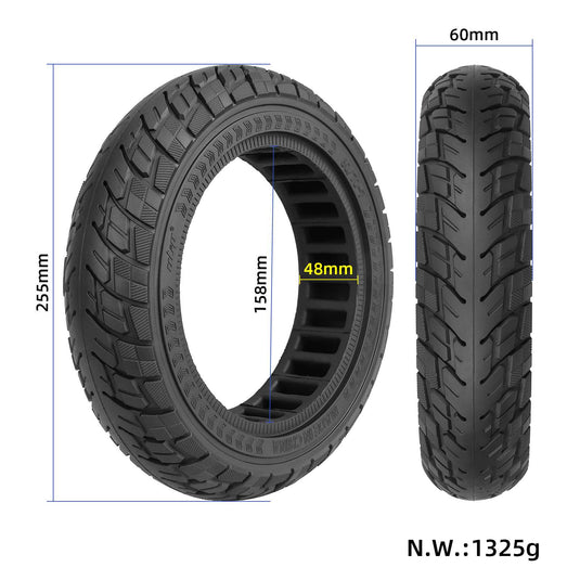 60/70-7.0 (10 Inch) Anti-Slip Honeycomb Solid Tire Replacement for Xiaomi 4 Pro / 4 Pro Max | ULIP