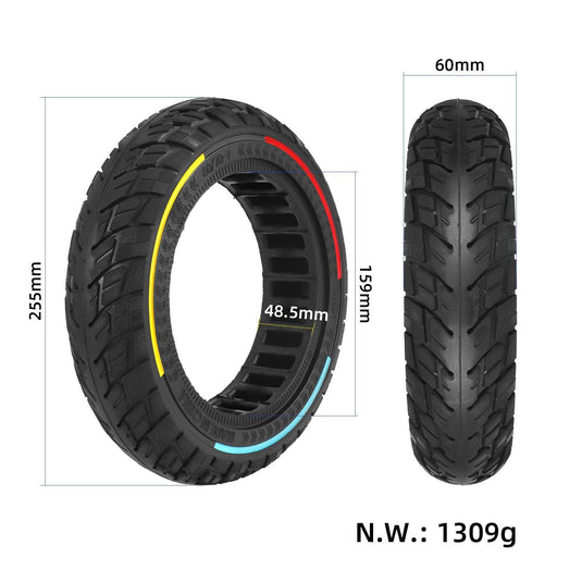 60/70-7.0 Off-Road Solid Tire 10 Inch with 3-Color Circles for Xiaomi 4 Pro / 4 Pro Max | ULIP