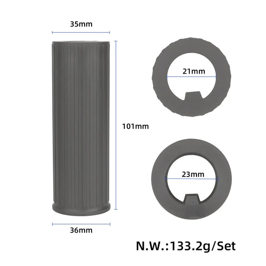 Ergonomic Anti-Slip Gray Handlebar Grips for Xiaomi 5 Plus / Elite | ULIP