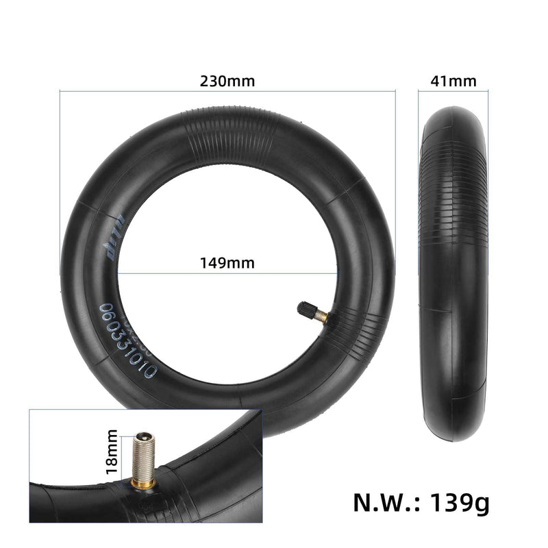 Cargue la imagen en el visor de la galería, 10 Inch 10x2.50 Reinforced Inner Tube with Straight Valve for Electric Scooters | ULIP
