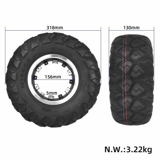 14x5.0-6.5 Off-Road Tubeless Tire 14 Inch Extra-Wide Vacuum Tyre for Beach Car and Kart | ULIP