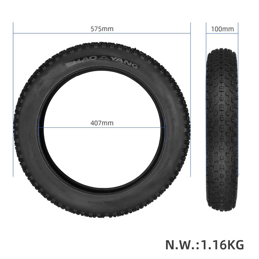 20 Inch 20x4.0 Extra Wide Fat Outer Tire Heavy Duty for Snow Bike & Beach Electric Vehicle | ULIP