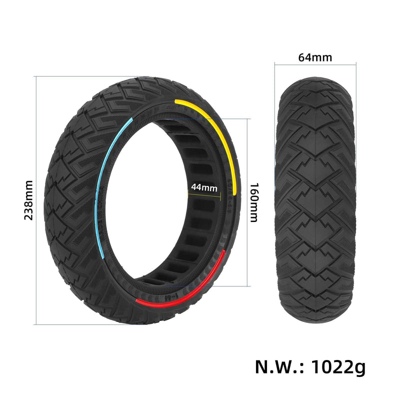 Cargue la imagen en el visor de la galería, 60/65-6.9 Off-road Solid Tire 10 Inch with 3-Color Circle for Segway Ninebot Max G2 and G65 | ULIP
