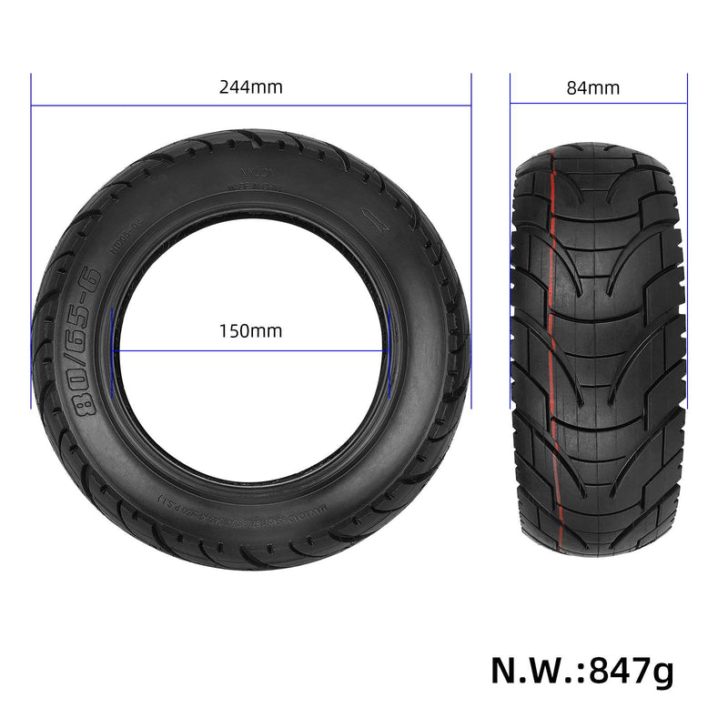 Load image into Gallery viewer, 10 Inch 80/65-6 City Road Tubeless Tire Wear-Resistant Vacuum Tyre for Kugoo M4 &amp; Kugoo Balance Scooters | ULIP
