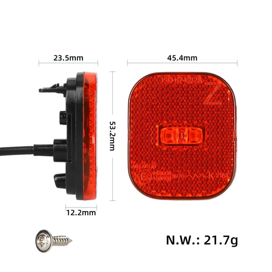 LED Taillight Brake Warning Lamp with Reflector for Segway Ninebot Max G3 / F3 / ZT3 Pro | ULIP