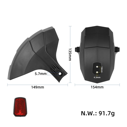 Rear Fender Mudguard with Reflector for Kukirin G2 G3 G4 G2 Ultra | ULIP