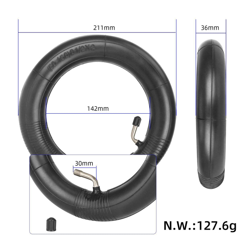 Laden Sie das Bild in Galerie -Viewer, 8.5 Inch 8 1/2x2 Reinforced Inner Tube with 45° Bent Valve for Xiaomi M365 &amp; Xiaomi Pro | ULIP
