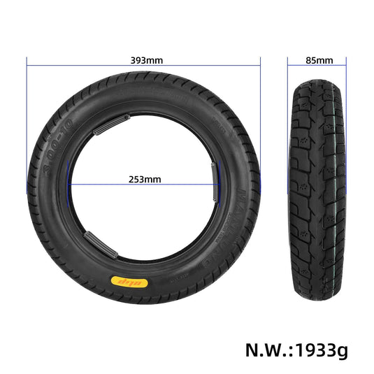3.00-10 (14 Inch) High Abrasion Resistance Tubeless Tire 14x3.2 for Electric Bicycle / Motorcycle | ULIP
