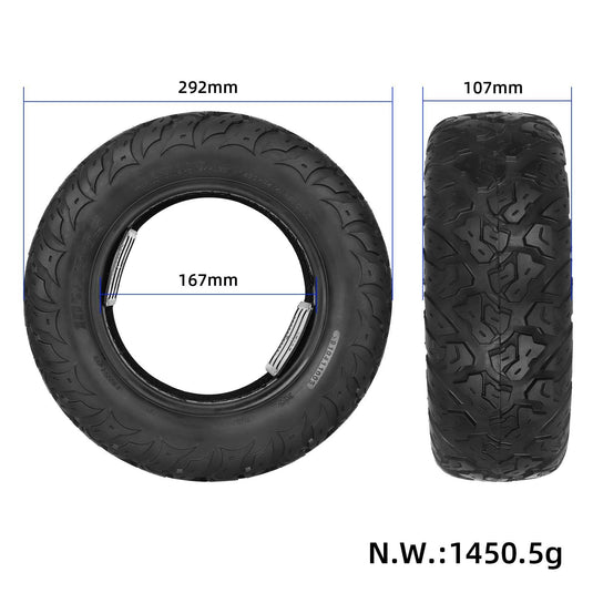 105/75-6.5 Off-Road Tubeless Tire 12 Inch Vacuum Tyre for Electric Scooters and Balance Bikes | ULIP