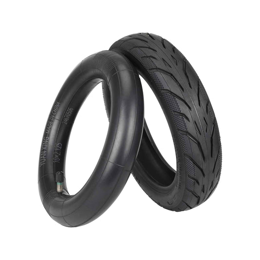 10x2.125 inner tube and tire set for 10-inch electric scooter, shown with tire and inner tube for Ulip scooter parts.