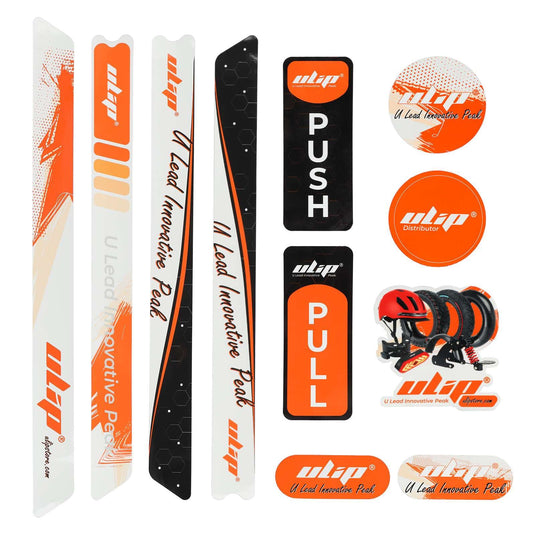 Multipurpose Decorative Sticker Kit and Logo Decals for Scooter Body and Displays | ULIP