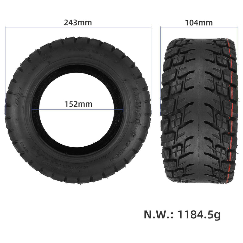 Cargue la imagen en el visor de la galería, 100/55-6 Off-Road Tubeless Tire 10 Inch Vacuum Tyre for Electric Scooter, Go Kart and ATV | ULIP
