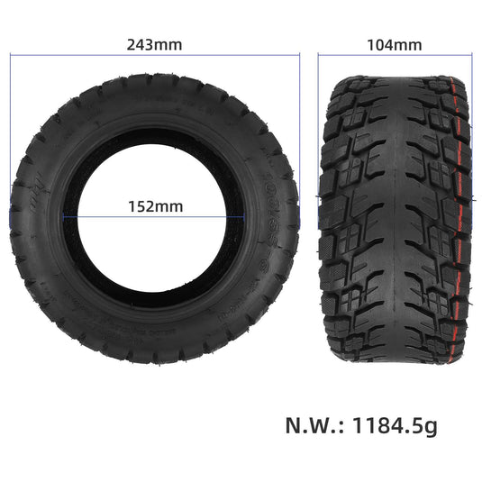 100/55-6 Off-Road Tubeless Tire 10 Inch Vacuum Tyre for Electric Scooter, Go Kart and ATV | ULIP