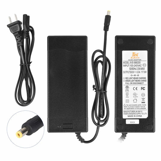 ULIP Battery Charger for Kukirin G3 Electric Scooter DC 2.1 58.8V 2A
