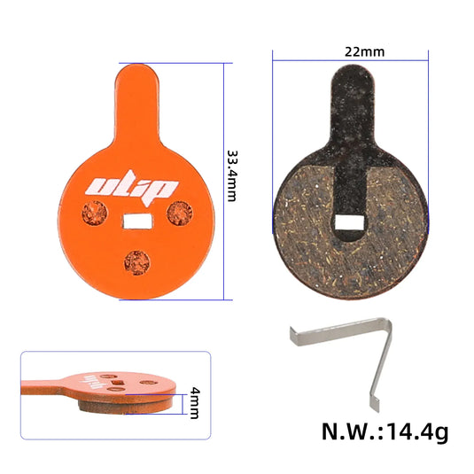 Orange Multi-metal Hydraulic Disc Brake Pads for Kukirin G2 Pro, G2 Max & G4 Max | ULIP