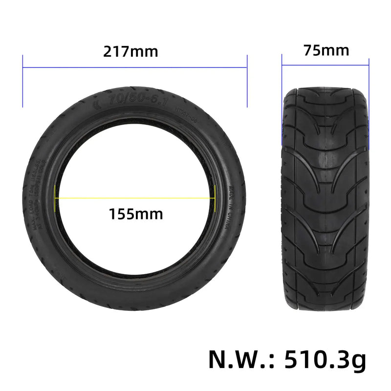 Cargue la imagen en el visor de la galería, 70/50-6.1 (8.5 Inch) Wide Road Pneumatic Outer Tire for DUALTRON MINI | ULIP
