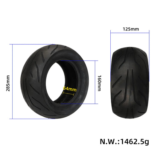 12x4.5-6.5 Tubeless Tire 12 Inch Extra-Wide Vacuum Tyre for Electric Scooters | ULIP