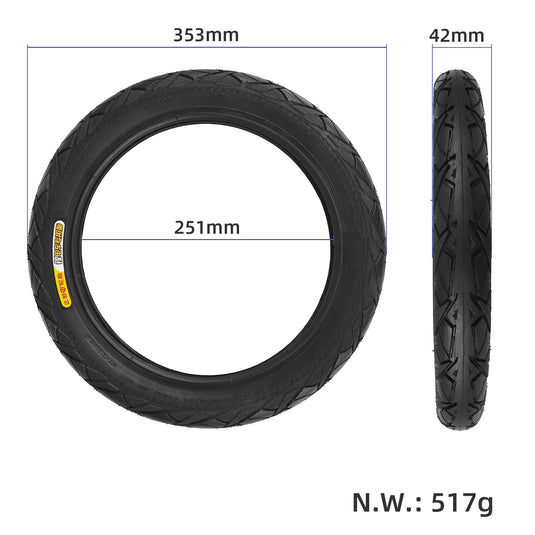 14 Inch 14x1.95 (52-254) Electric Bicycle Outer Tire Heavy Duty Tyre for E-bikes | ULIP