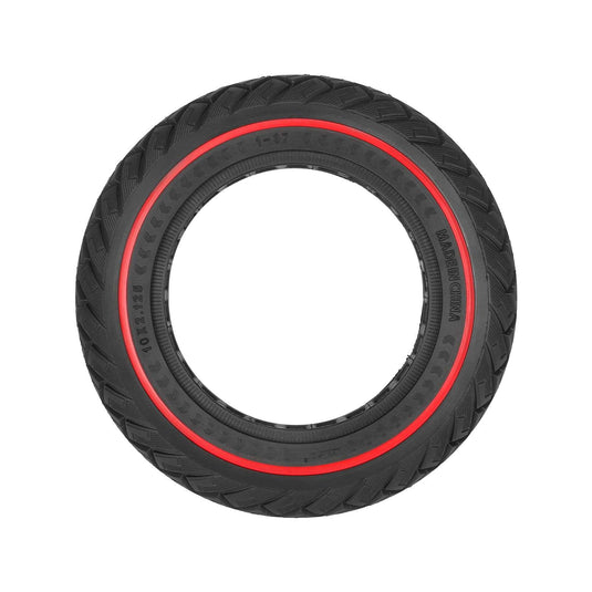 10x2.125 Off-Road Solid Tire 10 Inch with Red Circle (ID 141mm) for Xiaomi M365 Pro Pro2 1S and HX X6 X7 X8 | ULIP