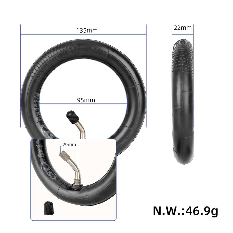 Cargue la imagen en el visor de la galería, 6x1 1/4 Inner Tube 6 Inch with Angled Valve for Scooter, Wheelchair and Mini Motorcycle | ULIP
