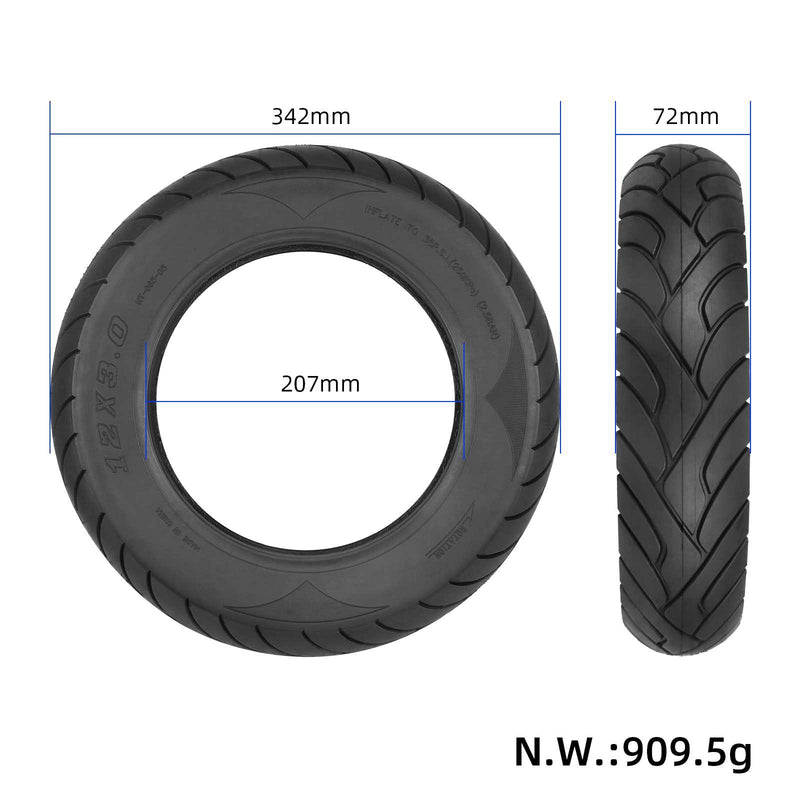 Загрузить изображение в просмотрщик галереи, 12x3.0 Tubeless Tire 12 Inch Vacuum Tyre for Electric Scooter and Self-Balance Vehicle | ULIP
