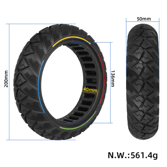 8.1x2.0 Diamond Off-Road Solid Tire 8.1 Inch with Four-Color Circle for Xiaomi 4 Go & Ninebot E2 / E2 Pro / E2 Plus | ULIP