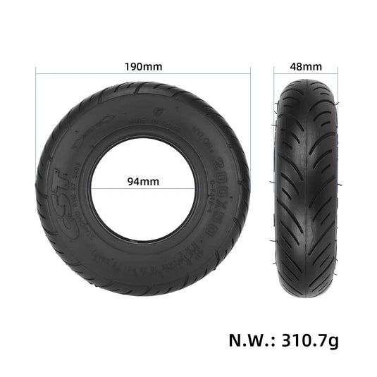 8 Inch 200x50 Pneumatic Outer Tire Non-Slip Street Tyre for Small Dolphin Folding Electric Scooter | ULIP