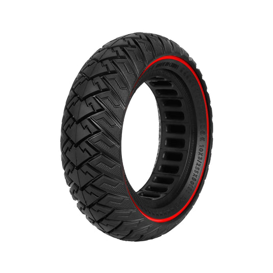 10 Inch 10x3 / 255x80 (80/65-6) Solid Tire with Red Circle Puncture-Proof for Zero 10X, Kugoo M4 Pro & Kaabo Mantis | ULIP