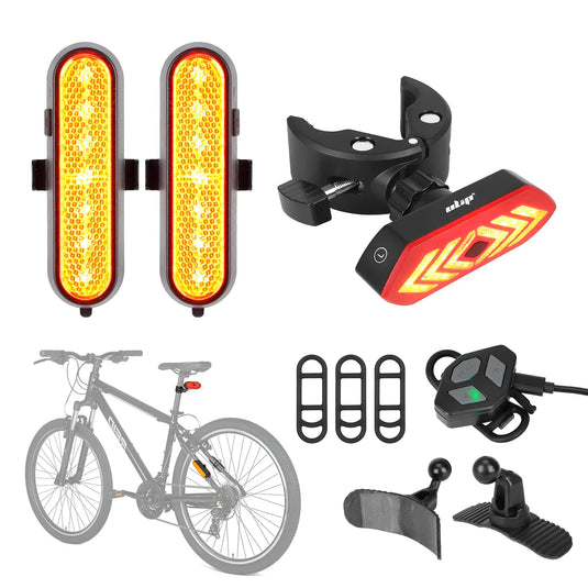 Wireless Remote Turn Signal LED Tail Light with Large Clip for Xiaomi M365 Pro 4 5 & Ninebot Max G30 G2 ES F Series | ULIP
