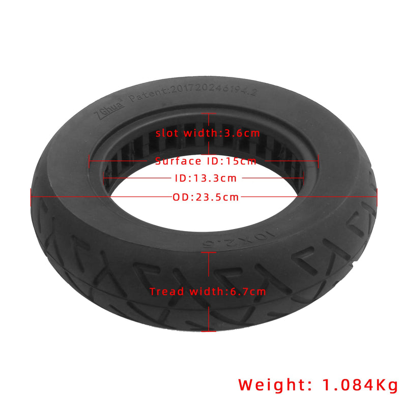 Cargue la imagen en el visor de la galería, 10x2.5 Solid Tire 10 Inch Maintenance-Free Honeycomb Tyre for Electric Scooters | ULIP
